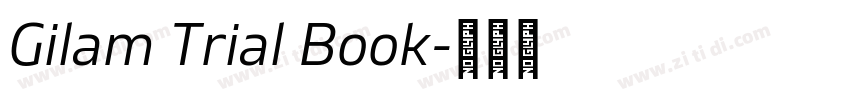 Gilam Trial Book字体转换